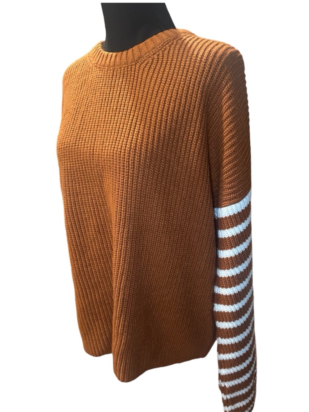 Pink Lily Bell Sleeve Striped Sweater - Picture 4 of 7